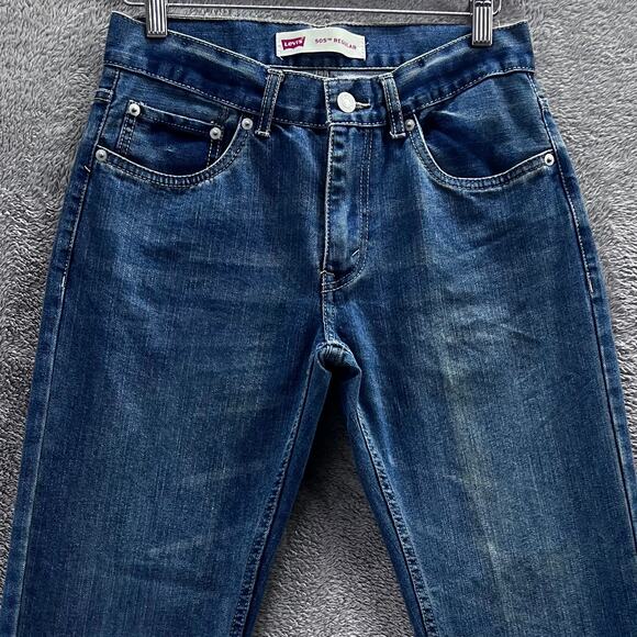 Levi’s jeans 505 boys size 16 regular 28x28 GREAT condition! No rips or stains - Picture 2 of 9